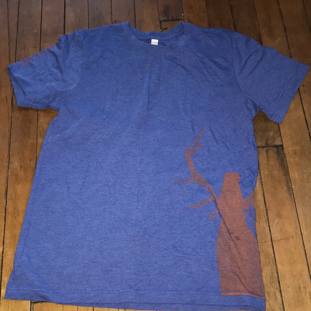 Bella Canvas Blue and Brown Men's Tee